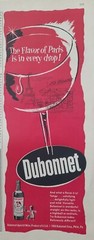 1955 Dubonnet red wine flavor of Paris in every drop vintage cocktail ad