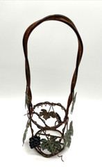 Metal Wine Bottle Holder Grapevine Designs Braided Wire