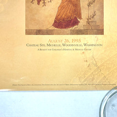Northwest Wines 1995 Auction Event Poster Chateau Michelle Woodinville WA 26×26