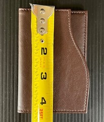 Ruinart Champagne Brown Leather Card Case Wallet & Giftbag – Luxury