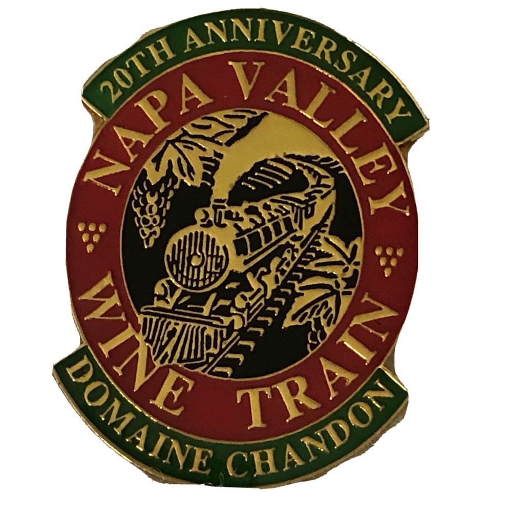 Napa Valley Wine Train 20th Anniversary Lapel Pin Domaine Chandon A113