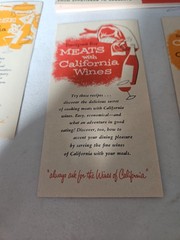 Vintage Lot Of 8 Brochures/Recipe Booklets For California Wines USA