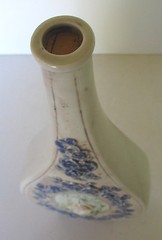 1964 CHERUB CAMEO VASE MARBLE LOOK SERCHI WINE DECANTER MADE IN ITALY