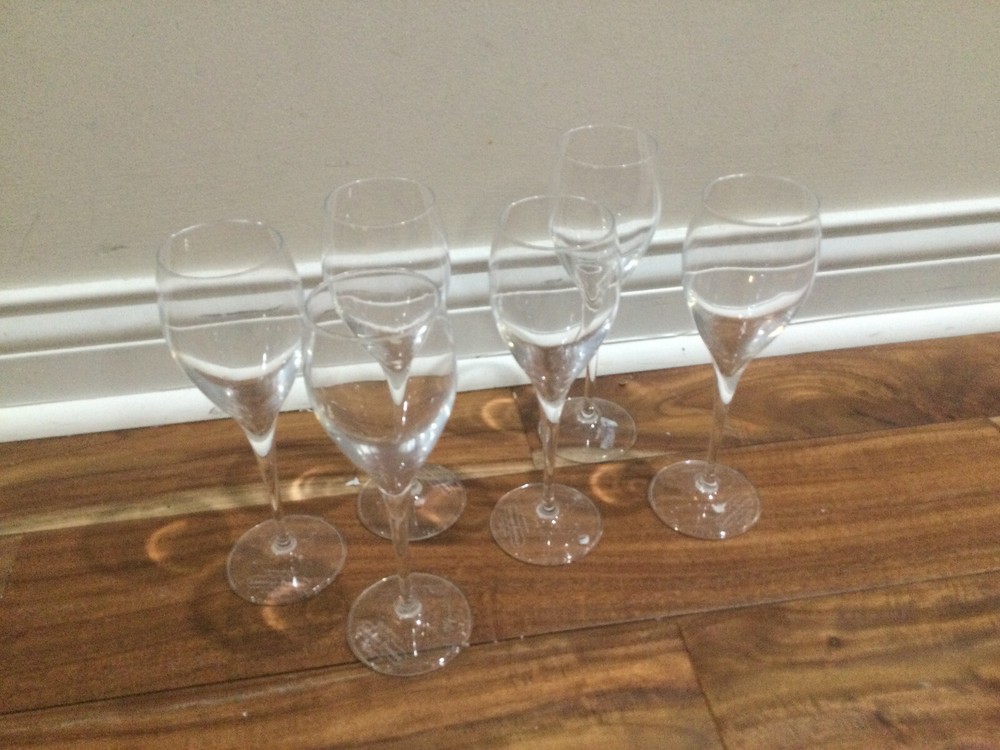 6 Laurent Perrier Champagne Flute France Cocktail Glasses