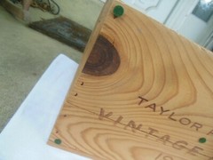 Taylor Fladgate Vintage Porto 1985 Wood Port wine crate Box