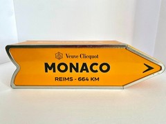 VEUVE Clicquot Champagne MONACO Arrow Tin LIMITED EDITION Gift Box Orange Decor