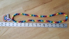 Gay Pride Barefoot Bubbly Promo Wooden Necklace