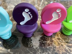 Barefoot Wine Bottle Stoppers Silicone SET OF 4 HARD TO FIND