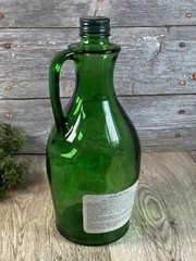 Vintage Green Glass White Wine Jug Italian Swiss Colony Chablis from California