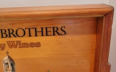 Christian Brothers Napa Valley Wines Mont La Salle Vineyards Wooden Tray 18&Prime;x14&Prime;