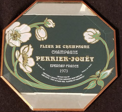 Vintage – Fleur de Champagne Perrier-Jouet 1973 – Wine Bottle Coaster / Stand