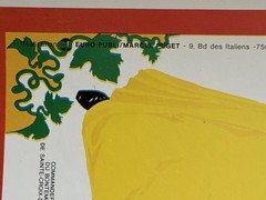 Vintage Authentic French Wine Poster Bordeaux France Travel Vineyards 1970s Map