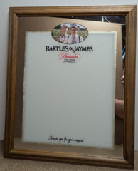 Bartles & Jaymes Wine Cooler Menu Board Mirror SIgn 24×20&Prime;