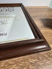 Vintage Christian Brothers Winery Advertisement Mirrored Sign Napa Framed 16”
