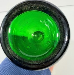 Vintage German Deutscher Obst-Sekt Cabinet Sparkling Fruit Wine Green Glass Bott