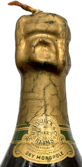 Vintage Dry Monopole Brut Champagne 5” Candles Wine Bar Man Cave Promo Advertise