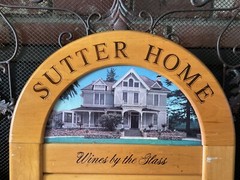 VTG Sutter Home Wines WOOD STORE/BAR/RESTAURANT DISPLAY SIGN Promo 21.5&Prime; x 18&Prime;