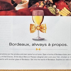 1998 Bordeaux Wine Fondue Dinner Vintage Print Ad Always A Propos Advert