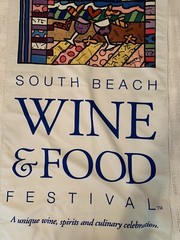 2004 South Beach Wine and Food Festival Sign Banner Cloth Advertising