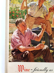 Garden Family Meal Wine Advisory Board Vintage 1942 Magazine Print Ad Vegetables