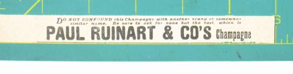 Print Ad Paul Ruinart & Cos Champagne Vintage 1904 AD
