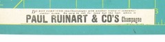 Print Ad Paul Ruinart & Cos Champagne Vintage 1904 AD