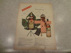 1943 Dubonnet Wine Vintage Magazine Ad « makes two products only… »