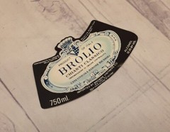 BROLIO ~CHIANTI CLASSICO ~BARONE RICASOLI ~ITALIAN WINE BOTTLE LABEL 750 ml ~