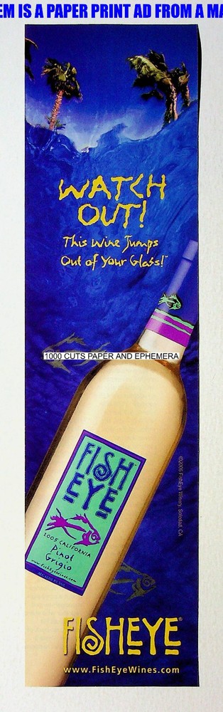 Fish Eye FishEye Wine 2006 Trade Print Magazine Ad Poster ADVERT