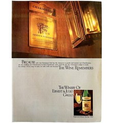 Ernest And Julio Gallo Wine Remembers 1979 Advertisement Winery Alcohol DWKK3