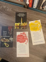 VINTAGE LOT BROCHURE PAMPHLETS CALIFORNIA WINES RECIPES & GALLIANO&rsquo;S NEW TASTES