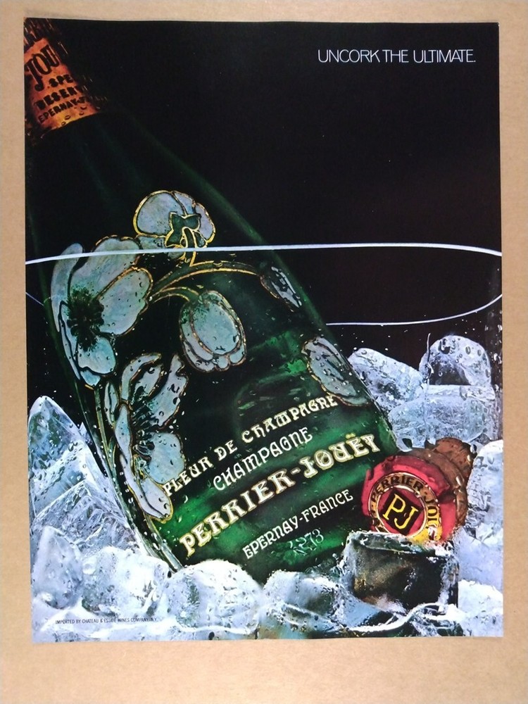 1981 Perrier-Jouet Fleur de Champagne vintage print Ad