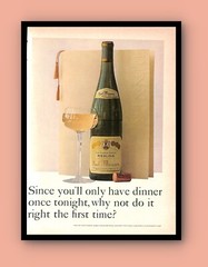 1967 Paul Masson Riesling Wine Vintage PRINT AD Alcohol Beverage Dinner