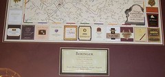 NAPA VALLEY CALIFORNIA CA FRAME MAP WINE WINERY VINEYARD TOUR PRINT ART BERINGER