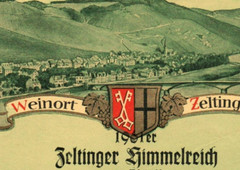 Rare 1961er 1960s Zeltinger Himmelreich Mosel Saar Ruwer German Wine Label
