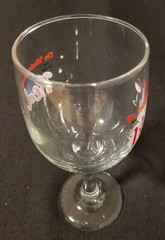 On Wednesdays We Drink Red – Fun Wine Glass – Red & Black Artwork – 7&Prime; Tall