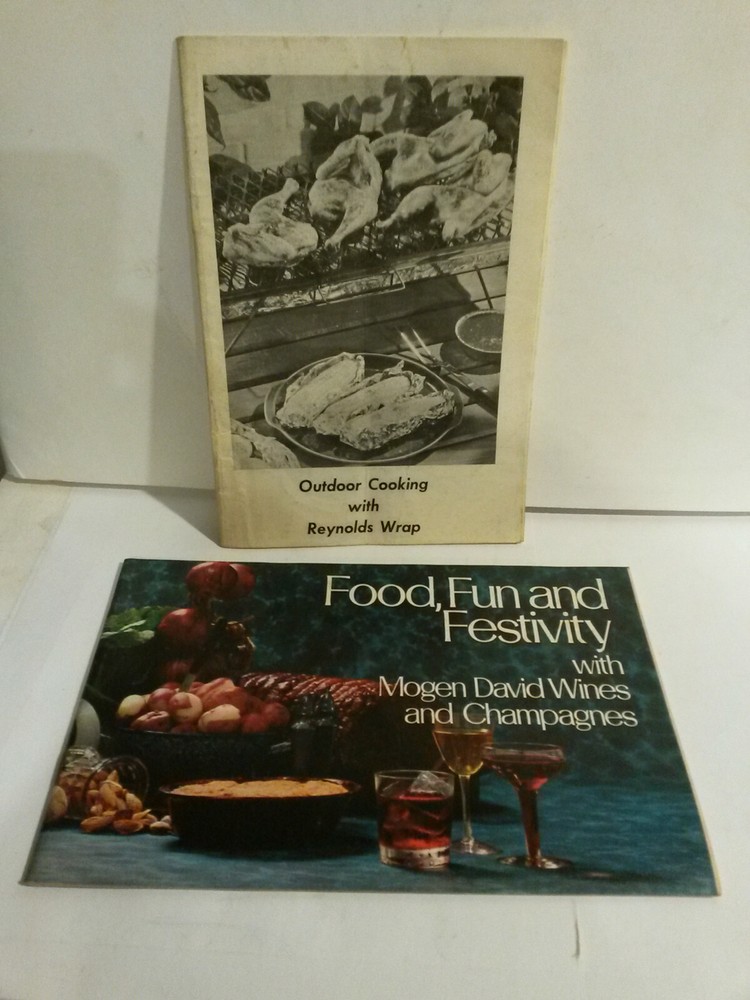 Food Fun Festivity Mogen David Wines Outdoor Cooking Reynolds Wrap pamphlet lot
