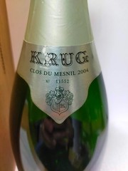 Krug Clos du Mesnil 2004 Empty Glass Bottle Champagne Wood Box From Japan