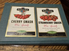 Old Frontenac Michigan Wine Bottle Labels Paw Paw Mich Cherry Strawberry Unused