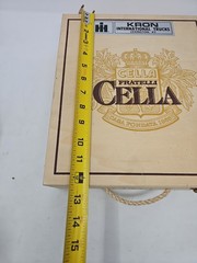 Cella Fratelli Cella Italian Wine Wooden Box Crate Italy Decor B11