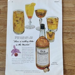 Old Forester Brown-Forman Distillers Louisville Kentucky Print Ad 1949