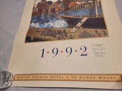 Boston Wine Festival 1990 1991 & 1992 Art Print Posters Boston Harbor Hotel