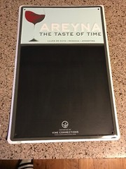 AREYNA-TASTEofTIME-LUJANdeCUYO-ARGENTINA-EMBOSSD METAL 18&Prime;X12&Prime; CHALKBOARD-EUC