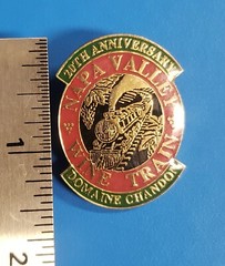 2009 Napa Valley Wine Train 20th Anniversary Lapel Pin Domaine Chandon