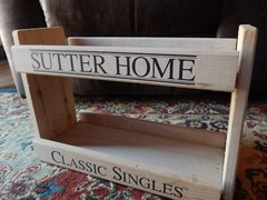 Sutter Home Wines ~ Classic Singles ~ Dual Rack WOOD STORE DISPLAY Ltd Promo