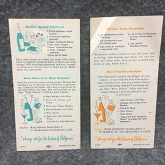 4 California Wine Advisory Board Vtg Recipe Booklets Cheese Fish Meats Desserts
