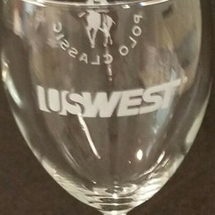 Denver Polo Classic – US West – Wine Glass – White Artwork – 6-3/4&Prime; – Collectors