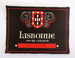 Vintage Lisbonne Vin de Liqueur Wine Label Portugal