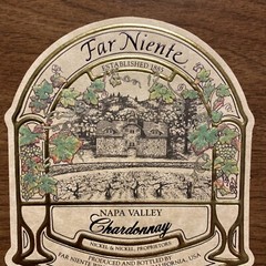 (1) Far Niente Napa Valley Chardonnay Wine Label Winery Oakville California A9