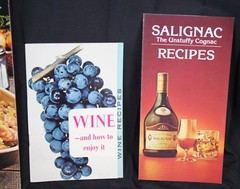 6 Vtg Wine Recipe Books Guide Salignac Cognac Galliano Canadian MCM 40s 50s 60s